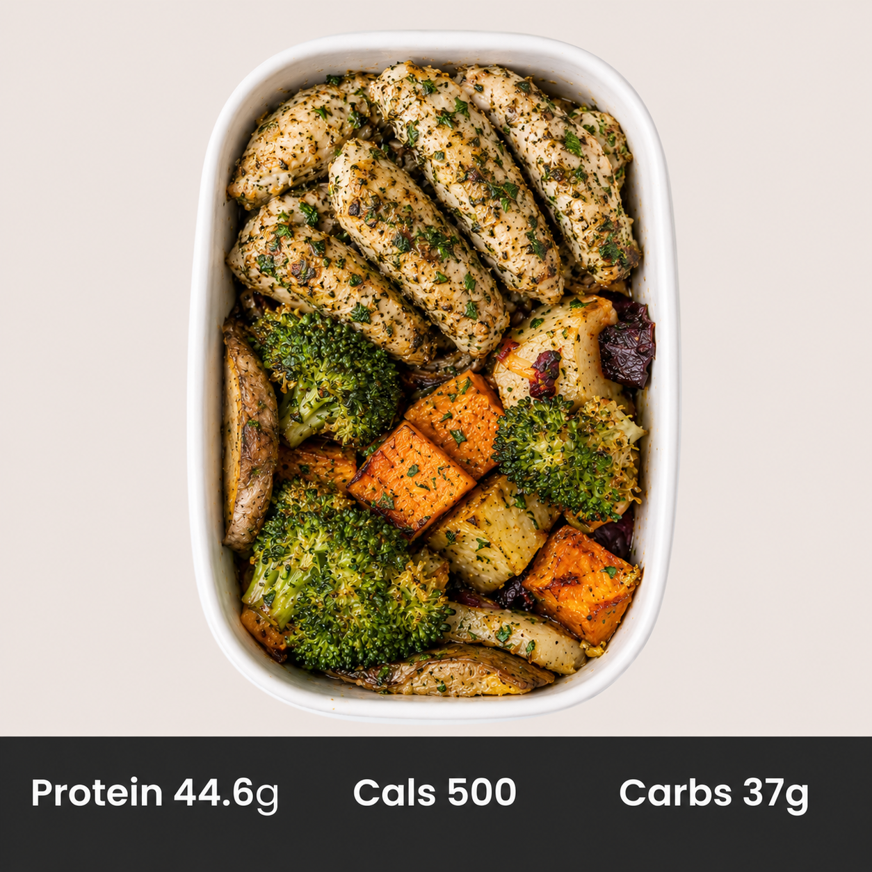 Tuscan Herb Chicken with Seasonal Roasted Vegetables