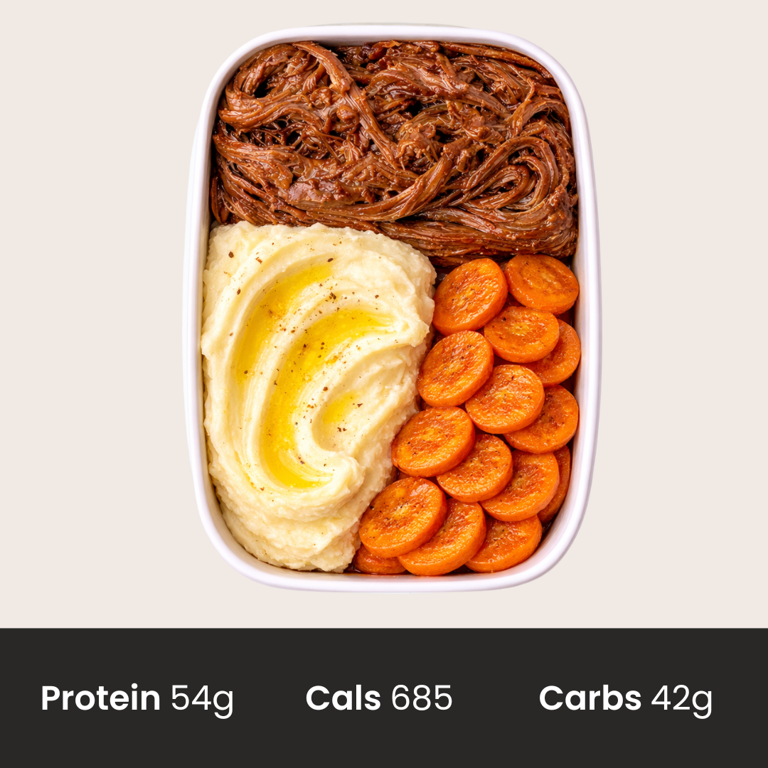 Smokey BBQ Brisket with Mash & Carrot