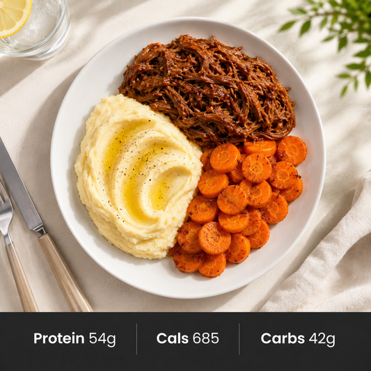 Smokey BBQ Brisket with Mash & Carrot